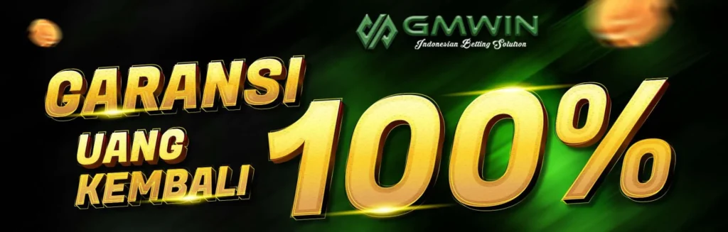 Banner promosi garansi uang kembali 100% dari GMWIN